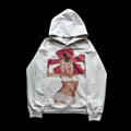 PINK PLUSH HOODIE