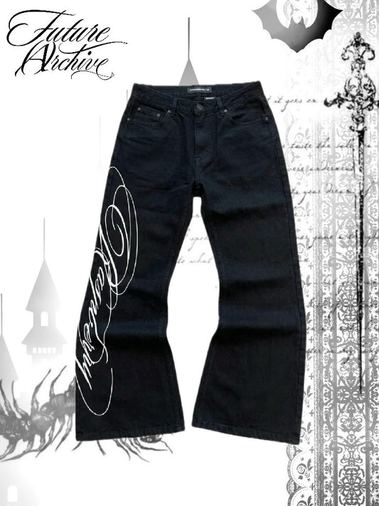 RASPBERRY CURSIVE DENIM (BLACK SPECIAL EDITION)