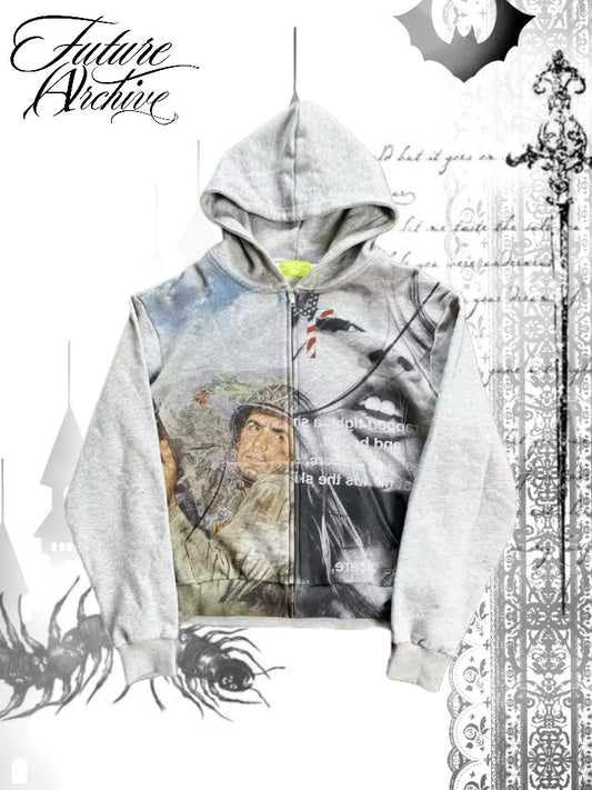 WAR TORN ZIP UP