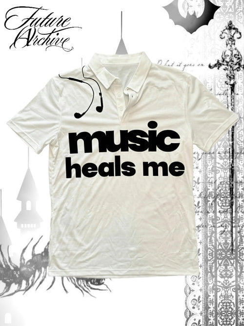 'MUSIC HEALS ME' POLO