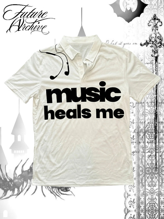 'MUSIC HEALS ME' POLO