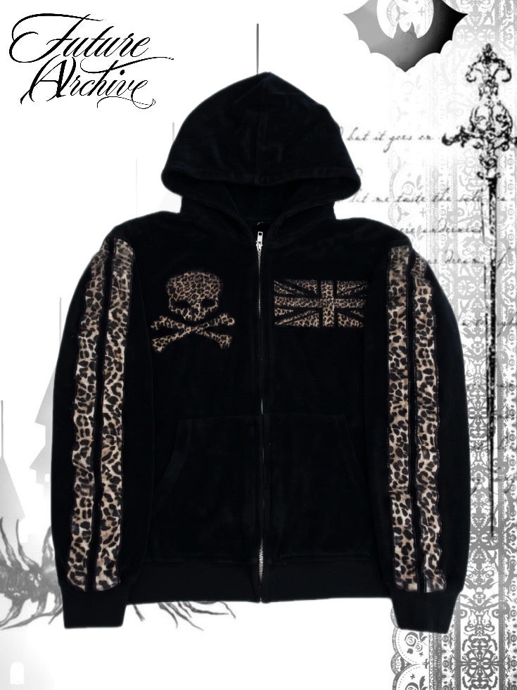 UK CHEETAH SKULL ZIP UP (DELUXE)