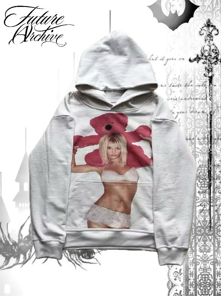 PINK PLUSH HOODIE